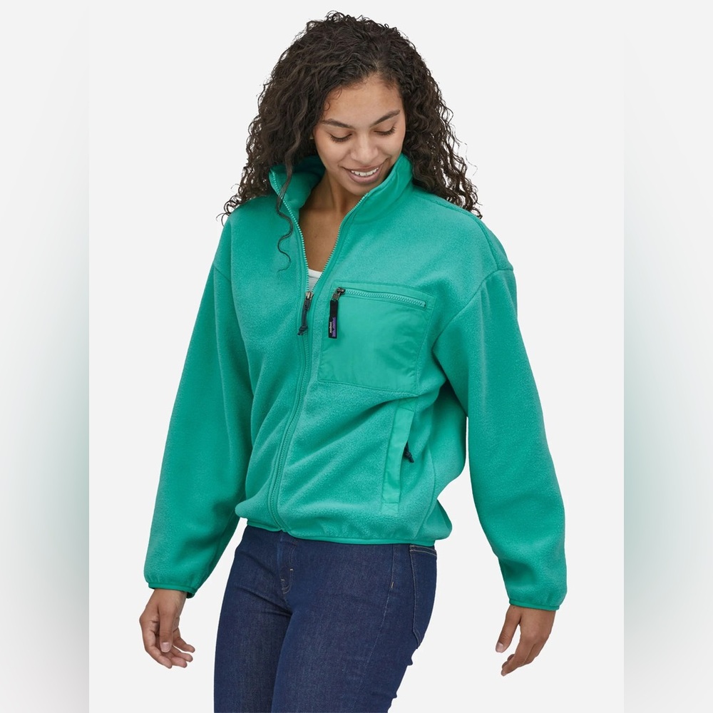 Patagonia Women's Synchilla Jacket in Fresh Teal Size‎ Medium